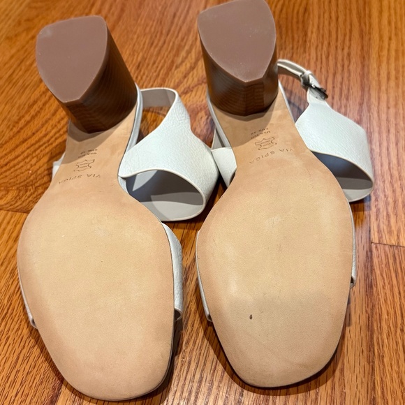 Via Spiga Libby Block Heel White - size 10 - Picture 4 of 6